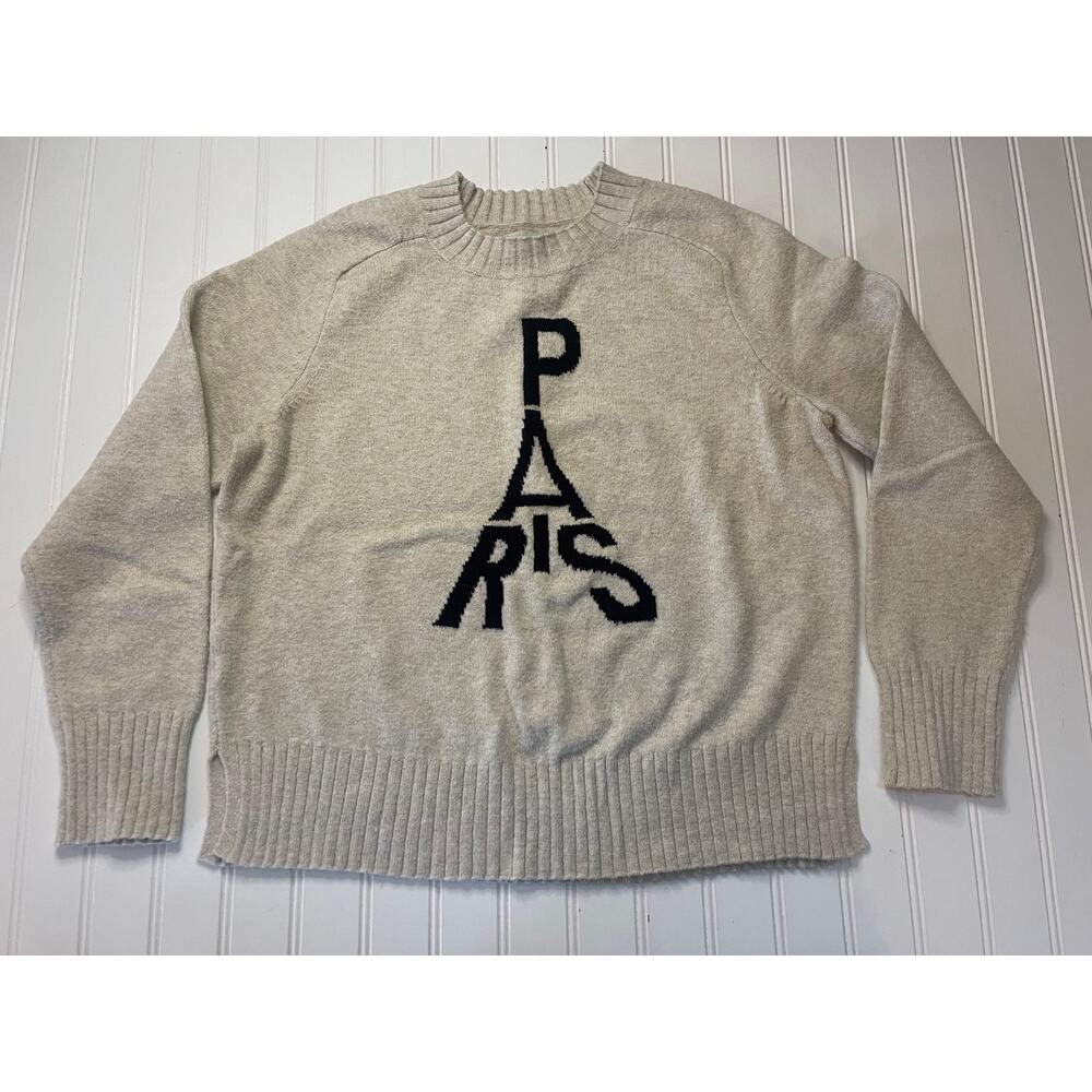 LOFT Paris France Sweater Travel Europe Eiffel Tower Womens Medium